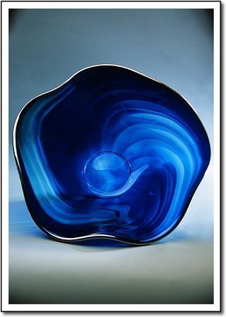 Glacier Ice Flow Art Glass Award