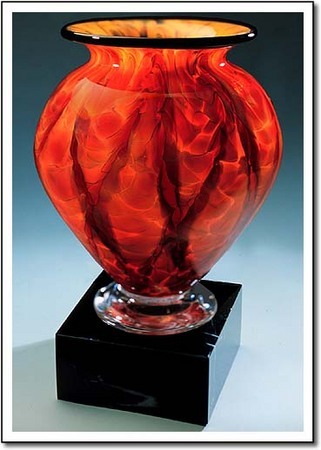Diamond Blaze Cauldron Art Glass Award