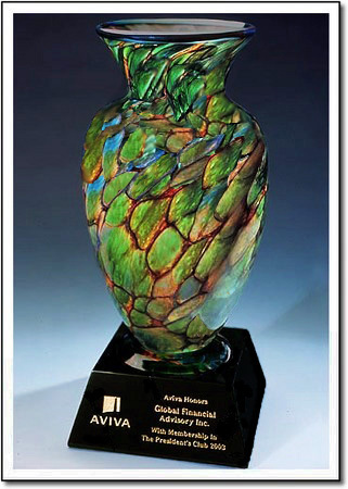 Jade Monarch Apollo Art Glass Award