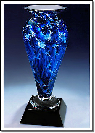 Midnight Tempest Athena Art Glass Award