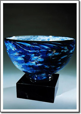 Midnight Tempest Bowl Art Glass Award