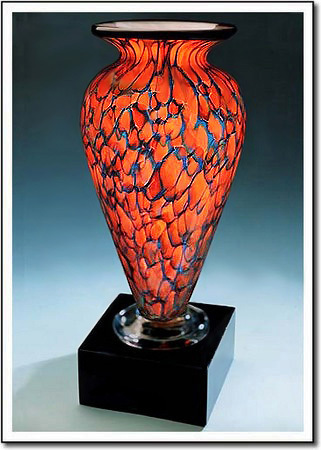 Indigo Monarch Athena Art Glass Award