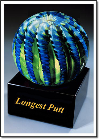 Longest Putt Art Glass Award