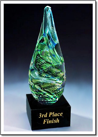 3rd Place Finish Art Glass Award