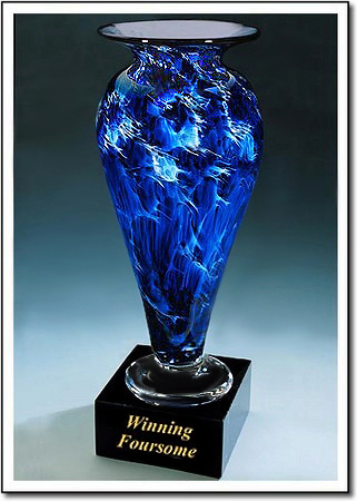 Winning Foursome Art Glass Award