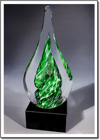 Jade Whirlpool Art Glass Award