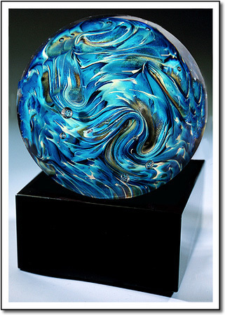 Blue Stratos Art Glass Award