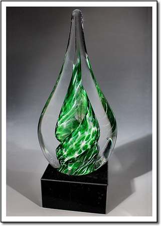 Jade Whirlpool Art Glass Award
