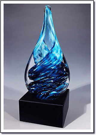 Ice Glacier Art Glass Award
