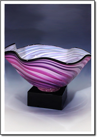 Lavender Wave Art Glass Award