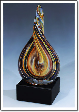 Agate Flame Art Glass Award