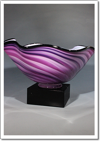 Lavender Wave Art Glass Award