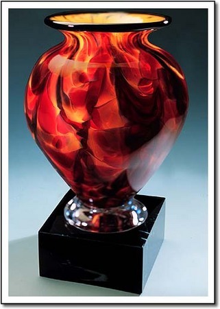 Burning Ember Cauldron Art Glass Award